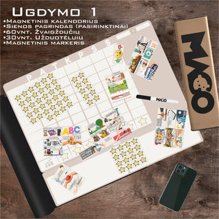 Ugdymo Lenta 1 vaikui - "Magnetinė vaikų elgesio ugdymo lenta"